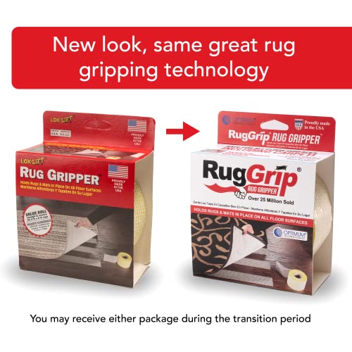 Rug Gripper Tape For Area Rugs And Runners (2.5" X60Ft) #TOP5
