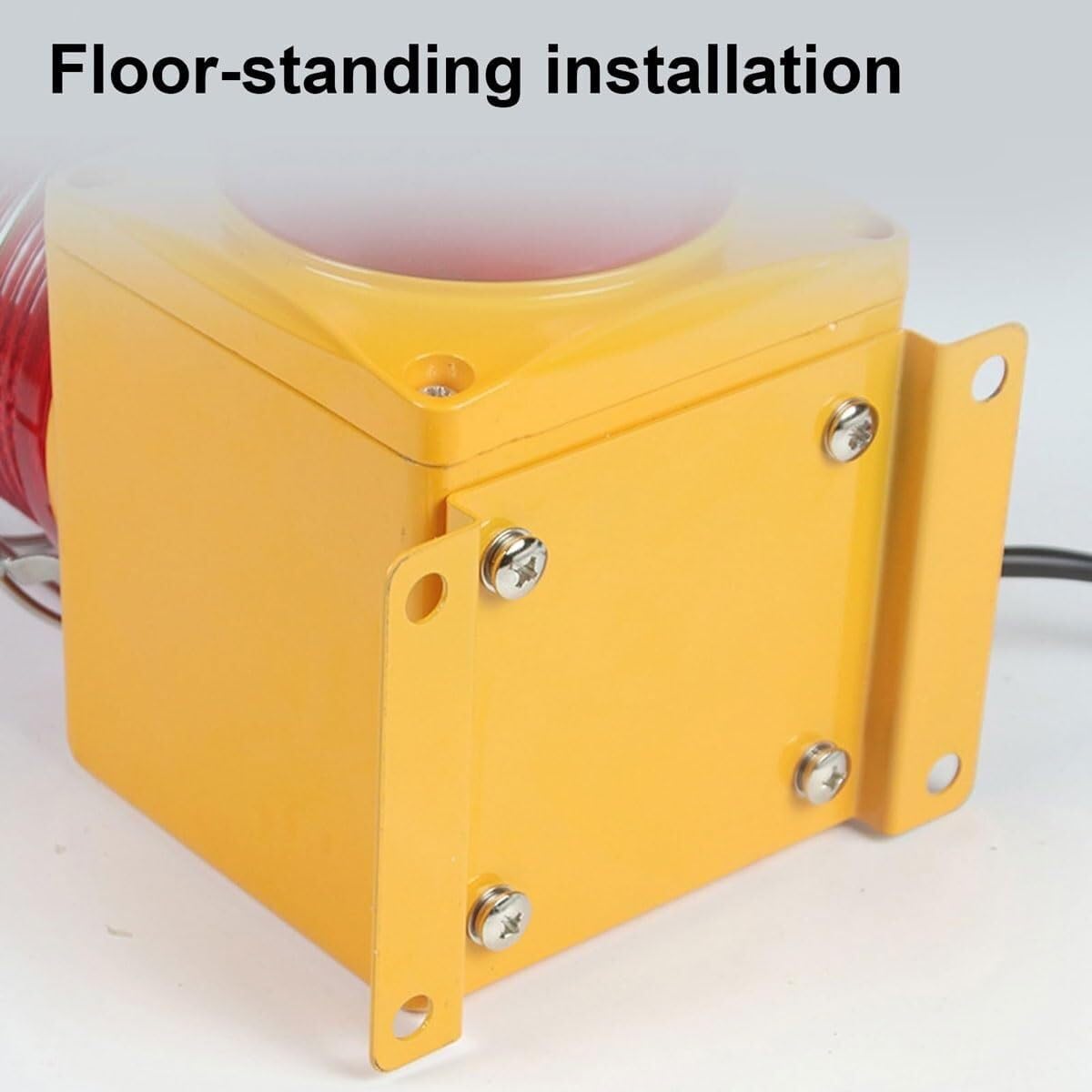 Sirena de Alarma Industrial, Bocina de lámpara de Advertencia de Seguridad de 120dB para Torre, Luz estroboscópica LED IP65, para fábricas, hogar, Oficina