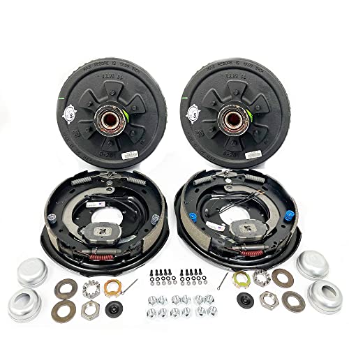 Southwest Wheel Pre-Greased Easy Assemble 6 on 5.5\" Hub and Drum USA Electric Brake Kit for 5,200 lbs. Trailer Axle