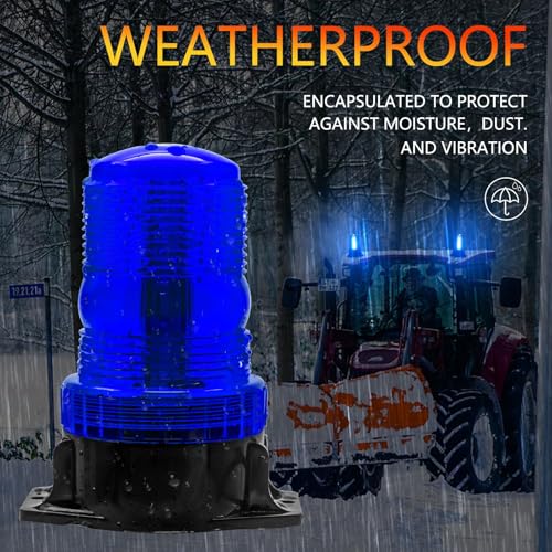 Luz estroboscópica azul Biqing soluciona visibilidad de grúa elevadora faros LED 6