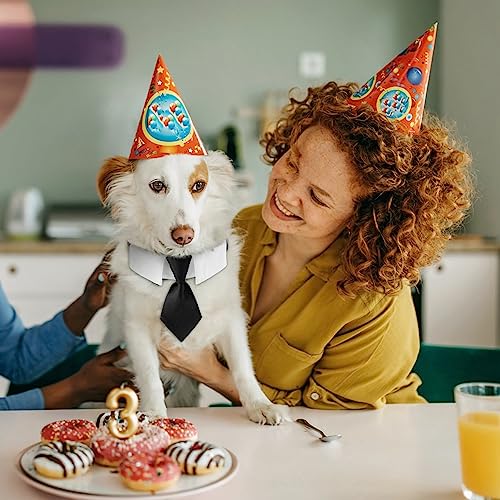 Hund Fliege Halsband, verstellbare Hochzeit Haustier Krawatte, Formelle Hunde Smokinghalsband Katze Schlips für Welpe, Kätzchen, große, mittelgroße und kleine Hunde und Katzen