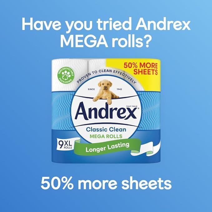 Andrex Classic Clean Washlets, 12 Packs, Flushable Toilet Tissue Wet Wipes with Micellar Water-Biodegradable & Plastic-Free - Use with Regular Toilet Roll for a Shower Fresh Clean - Image 7