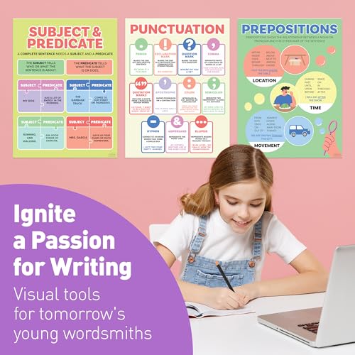 S&O ELA Posters for Middle & Elementary School - Gráficos gramaticais para espaço de aprendizagem -