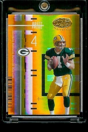 2005 Leaf Certified Materials Mirror Gold #11/25 Brett Favre Green Bay Packers Football Card Case