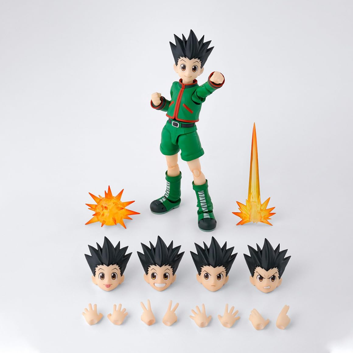 Gon·Freecss Figurine articulée mobile Figurine d'anime Statue avec accessoires interchangeables Modèle en PVC Figurine de collection Gon · Freecss 13 cm