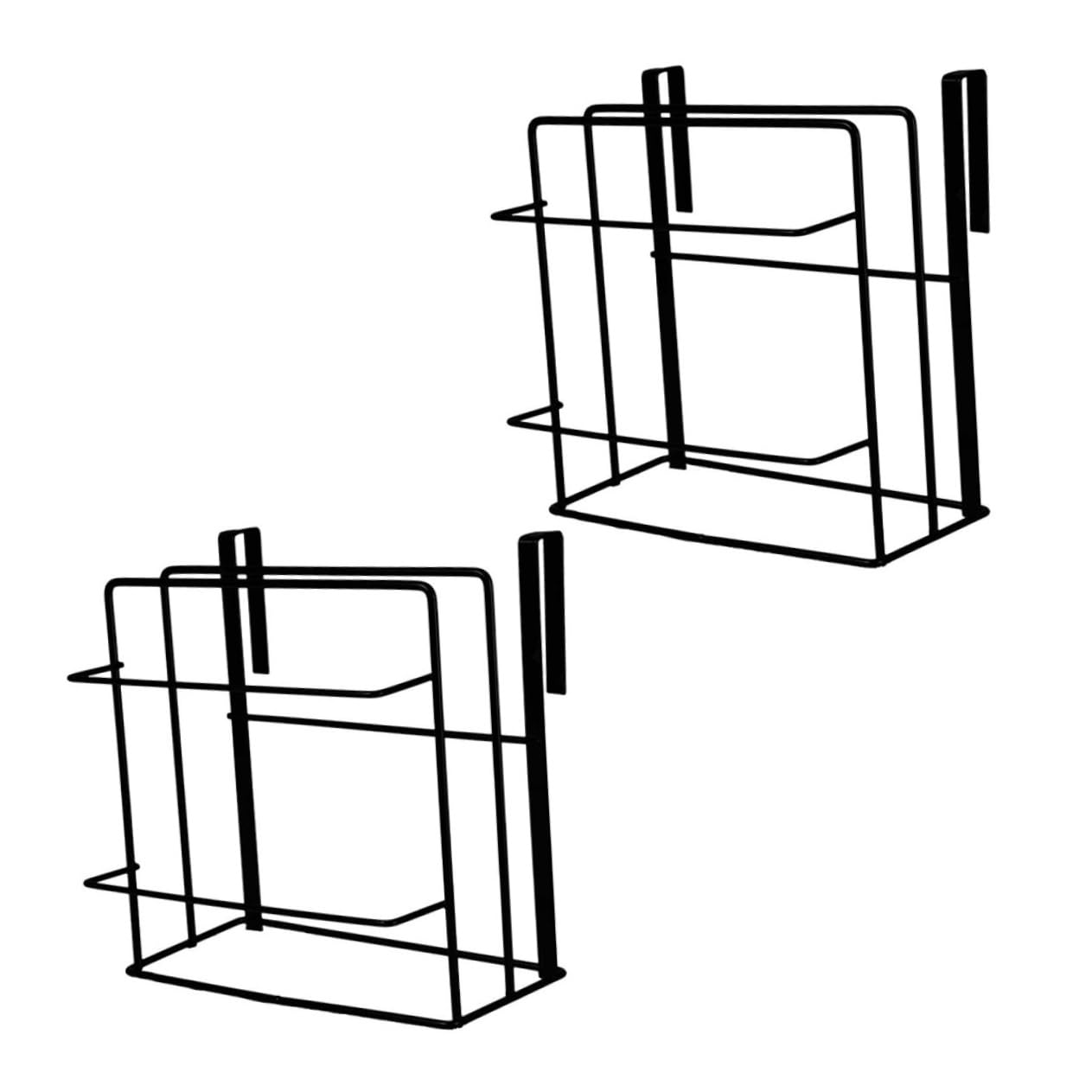 GRIRIW Door Cabinet Organizer 2pcs Hanging Towel Holder Space-Saving Kitchen Storage Easy Install