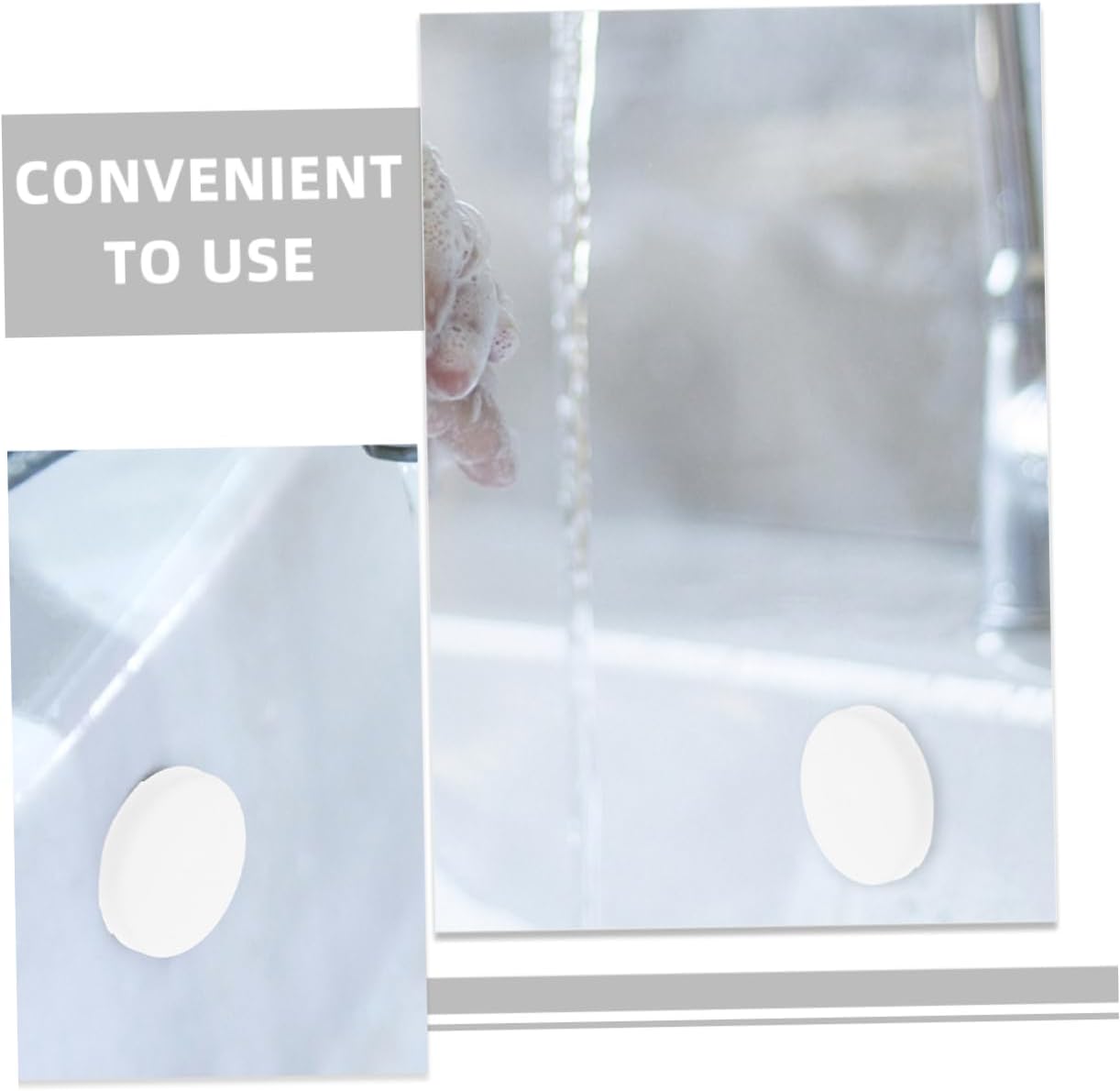 POPETPOP 100pcs Overflow Drain Round Caps Washbasin Overflow Drain Covers for Bathroom and Bathtub and Stylish Seal for Sinks Easy to Install