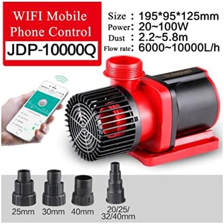 Miniatura 2 de SUNSUN JDP DC Frecuencia Variable Silenciosa Silenciosa WiFi Bomba de agua sumergible para arrecife marino acuario pecera estanque 10000Q