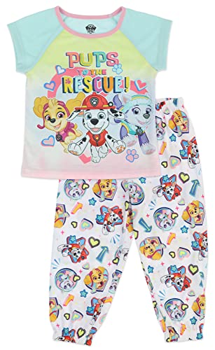 Paw Patrol Girl's 2 Piece PJ Set, Skye Everest Pajama Set, 100% Polyester,Toddler Girl's Size 2T to 5T