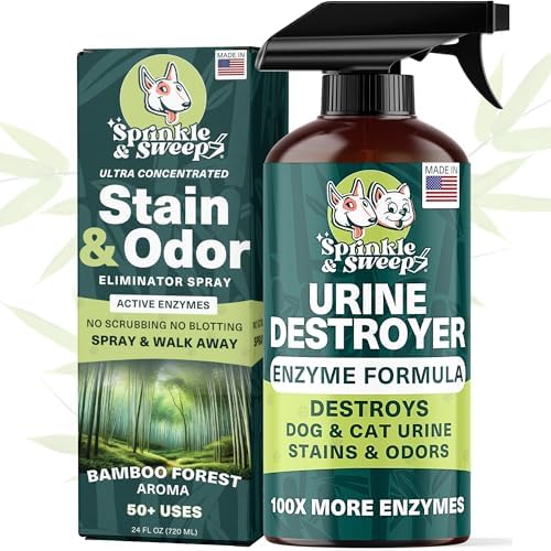 Urine Destroyer Enzyme Cleaner Spray | Cat & Dog Urine Stain and ...