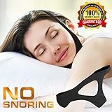 FacialShine Anti Snoring Chin Strap, Stop Snoring Device, Anti, Stop Snoring - Stop Snoring & Ease Breathing During Sleep, Effective Jaw Support, Comfortable & Adjustable
