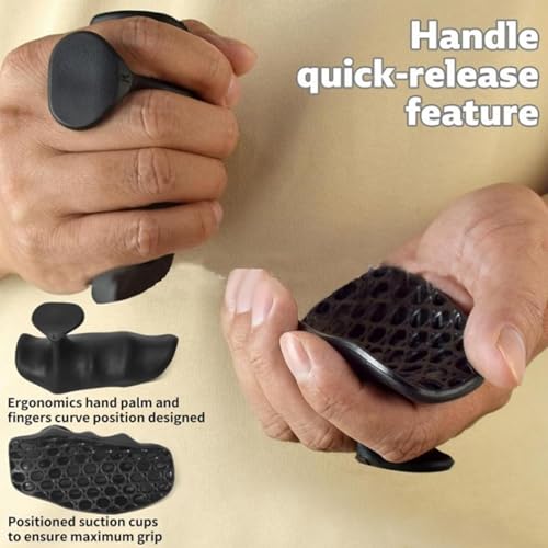 Grips para hombre de peso, silicona no deslizante, guantes de mano, gimnasio para mano, agarre con Wrist Wraps, Workout Accessories, Ejercise Gear for Men and Women, Black - Image 6
