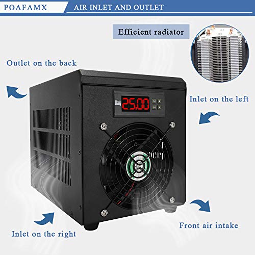 image for Poafamx 16gal Aquarium Water Chiller 60L Fish Tank Cooler Heater Syste