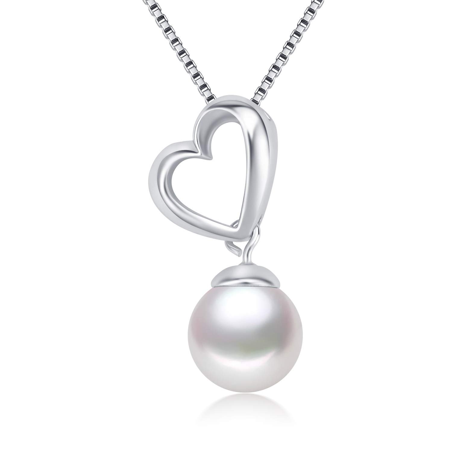 Kruckelyou are my STAR Mercury, Earth, Jupiter, Mars, Venus, Saturn Neptune, Uranus White Gold plated necklace made with Swarovski® crystals & Pearl - 5161041