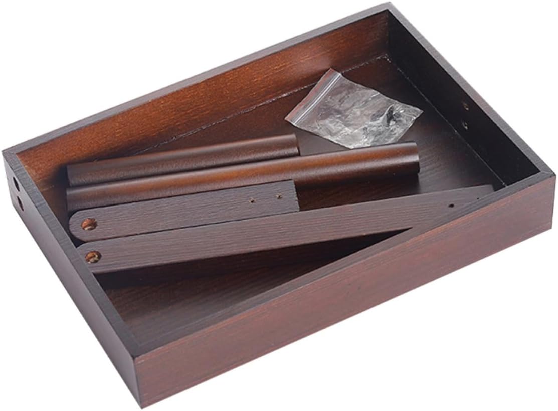 Mipcase Wooden Jewelry Display Stand for Necklaces and Watch Organizer
