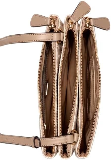 GUESS Factory Women's Akir Triple Compartment Logo Crossbody - Image 3