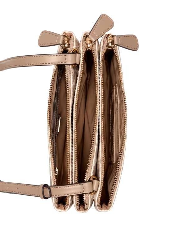 GUESS Factory Women's Akir Triple Compartment Logo Crossbody3