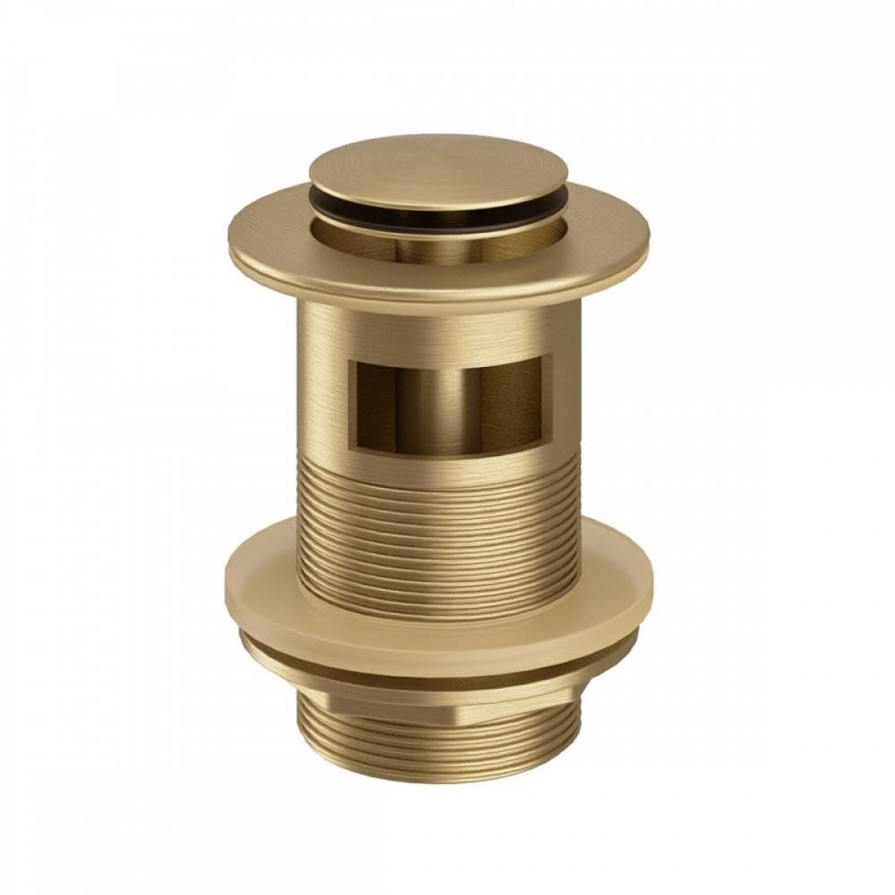 Scarico per vasca e lavabo in ottone spazzolato, scarico per vasca da bagno, finitura in ottone spazzolato, tappi per bagno