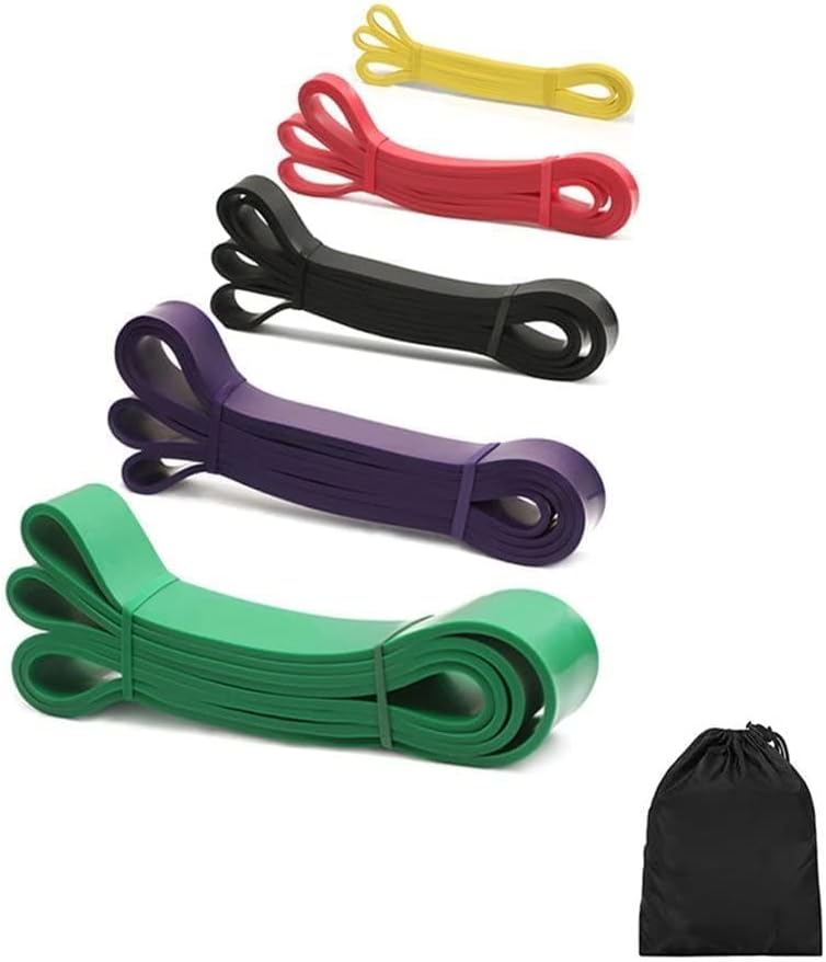 Resistance Band Gym Rubber Workout Elastic Exercise Cycle Strength Fitness Equipment Training Extender Unisex