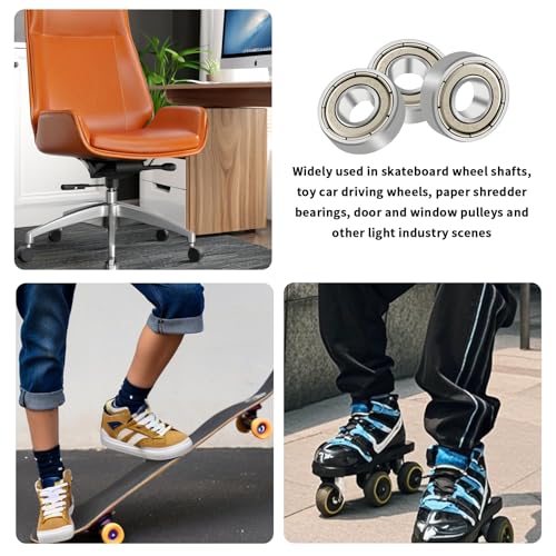 20 Stück 608 Zz Kugellager,Kugellager 8x22x7 Mm,Bearing,608zz Metall Double Shielded Miniatur Rillenkugellager Für Diy,Drehbänke,Motoren,3d-Drucker,Fräsmaschinen,Verschiedene Mechanische Geräte,Etc