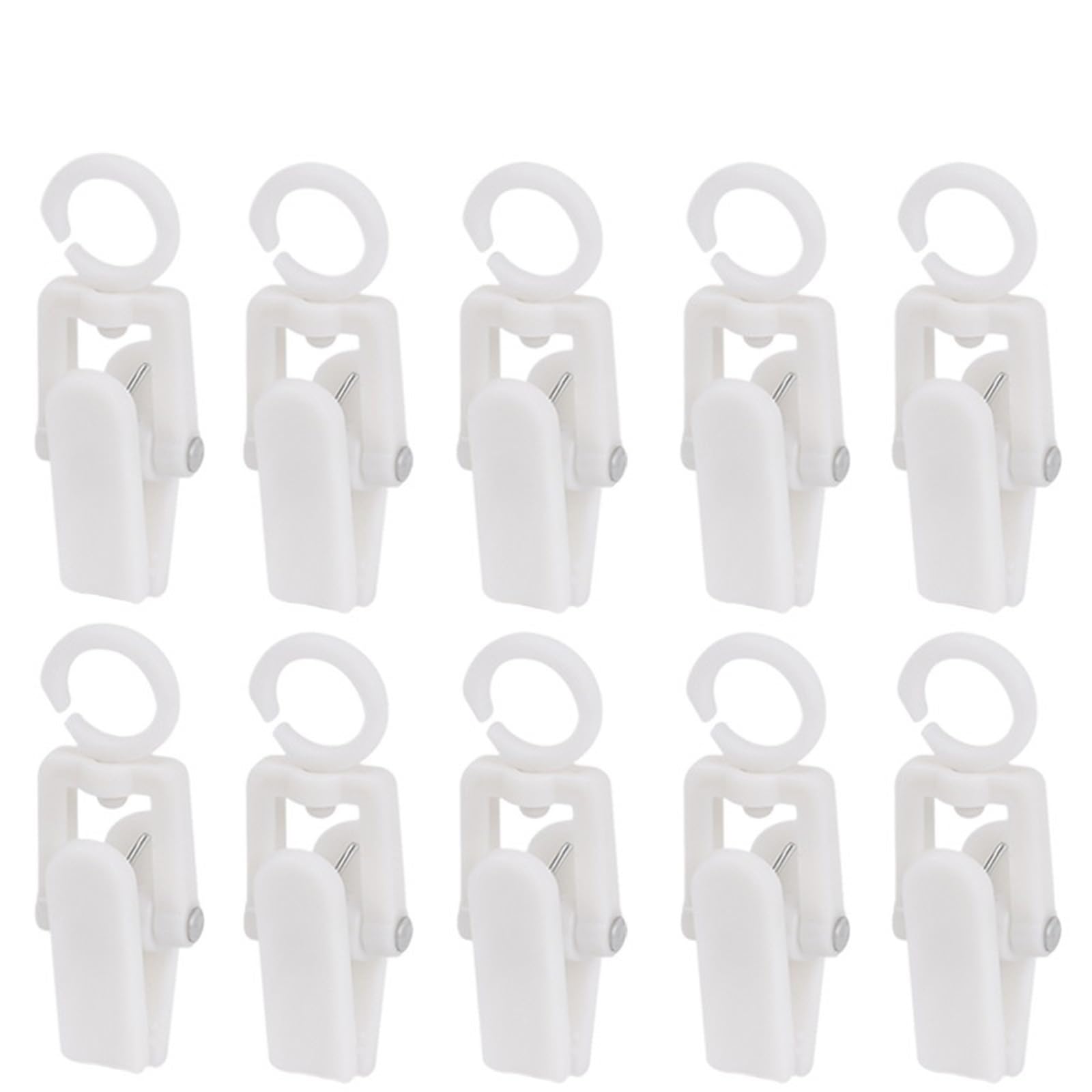 Clothespins Multifunctional Clothes Pegs Laundry Hanger Portable Hats Socks Towels Hanging Storage Clips(White-20pcs)