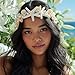 Brishow Seashell Starfish Mermaid Headband, Boho Pearl Beach Tiara Crown for Women