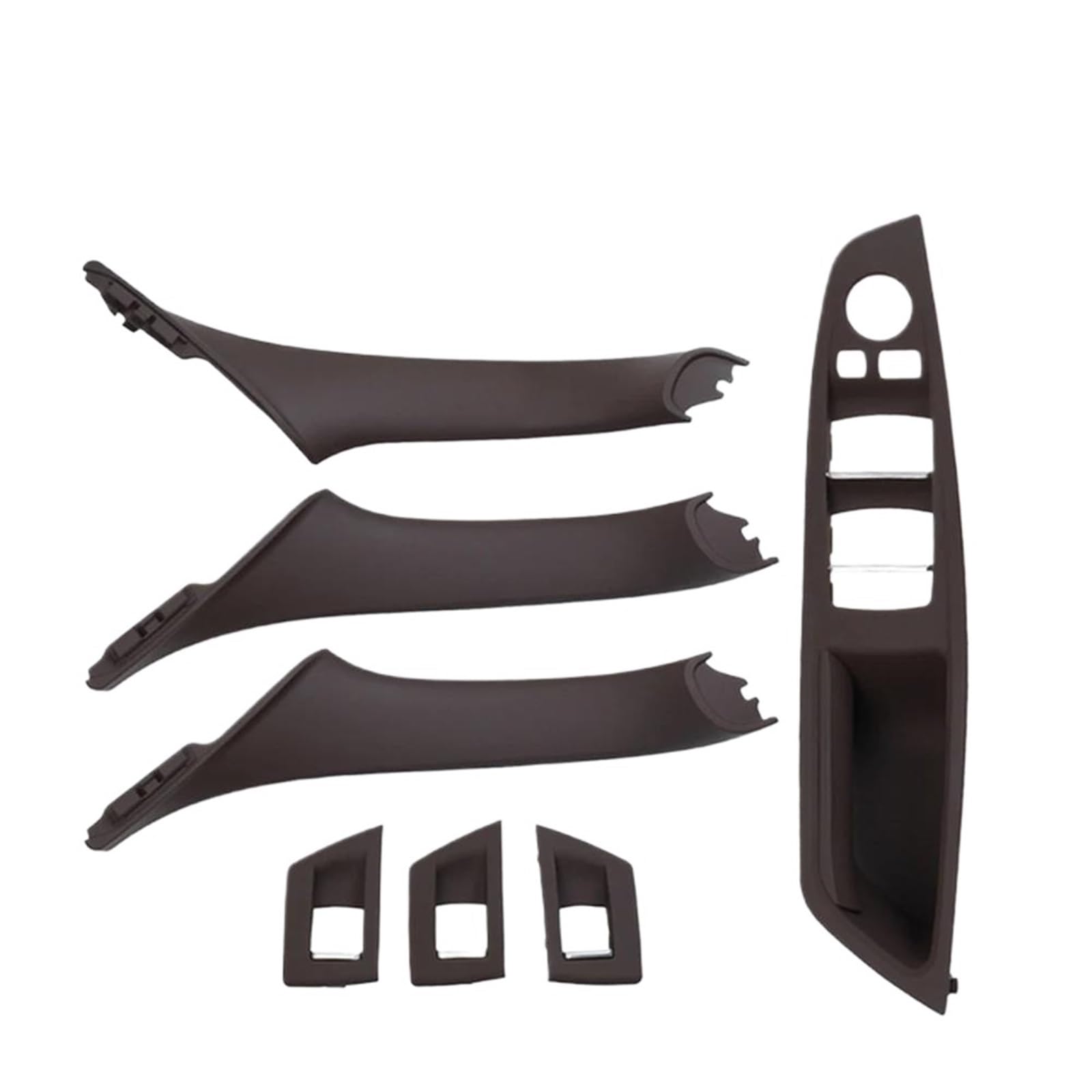 KMAGE Interior Door Handle for F10 F11 F18 520 523 525 528 530 RHD Right Interior Driver Door Window Switch Panel Handle Set(Mocha)