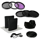 Nota: Este kit es compatible con todos los objetivos de 55mm. Por favor, compruebe la montura del objetivo de la cámara antes de ordenar. La marca está impresa en la lente de la cámara o, alternativamente, en la tapa de la lente. Este número está siempre precedido por el símbolo ""Ø"" (diámetro). Por ejemplo: montura Ø 55 = 55 mm.
