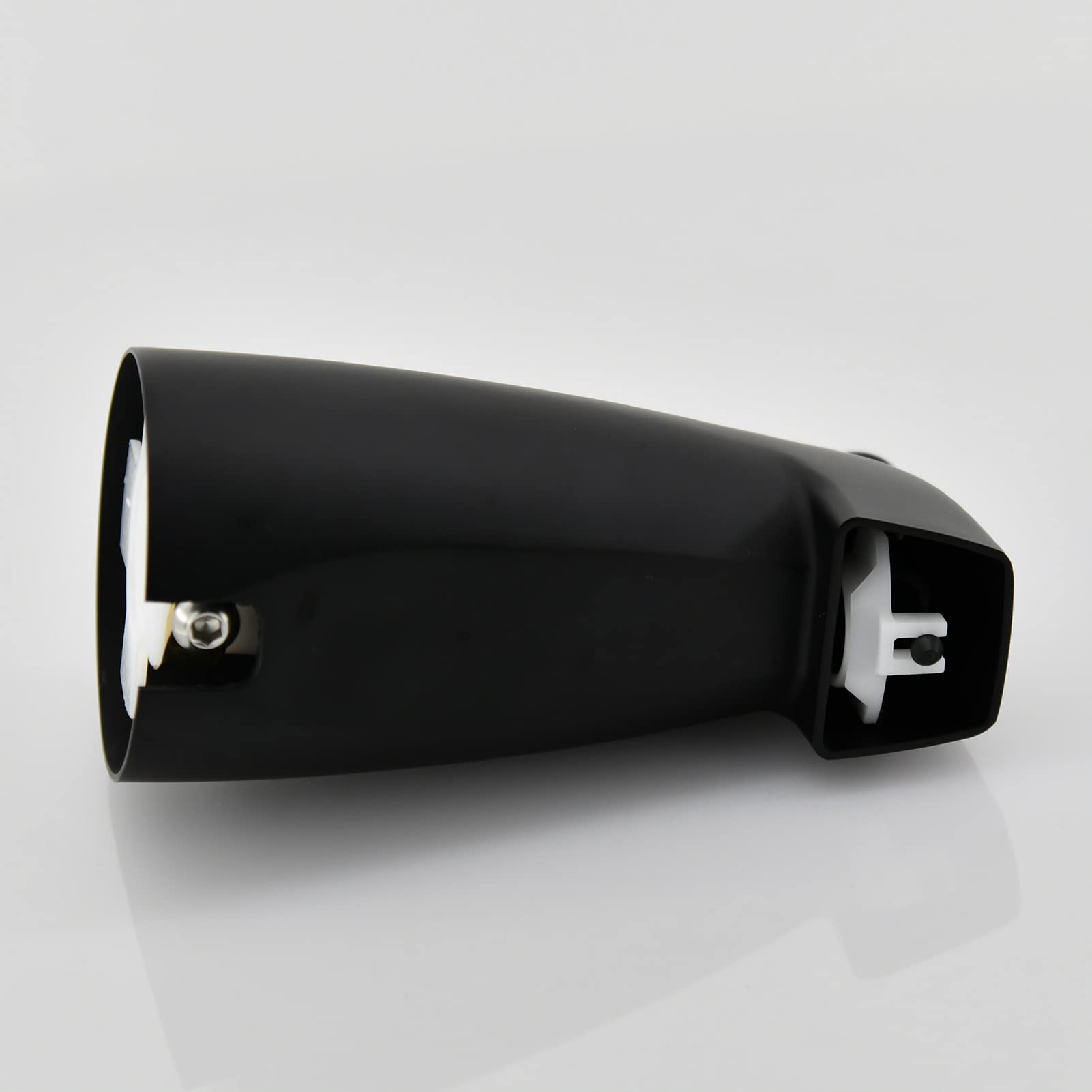 Boquilla de bañera con desviador de dominadas para tubo de cobre de 1,27 cm, negro mate