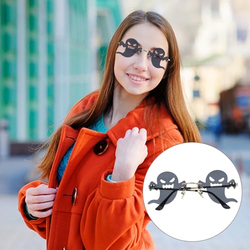 Ghost Sunglasses Gothic Sunglasses Halloween Eyewear Halloween Eyeglasses Costumes Eyewear For Party4