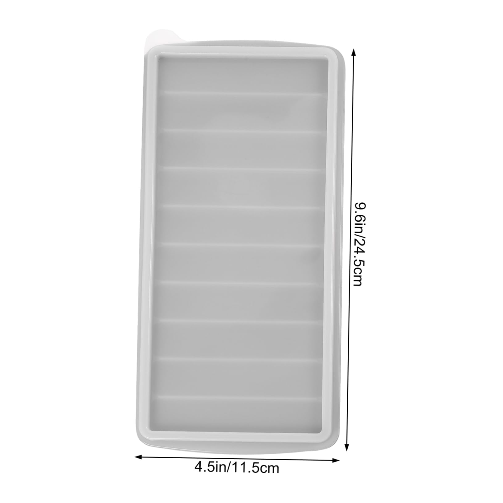 10x Stampo In Silicone Per Cubetti Di Ghiaccio, Vaschetta Forma Ghiaccio 1 Cm Hxlxp 1 X 23 5 X 12 Cm Nero 85663328