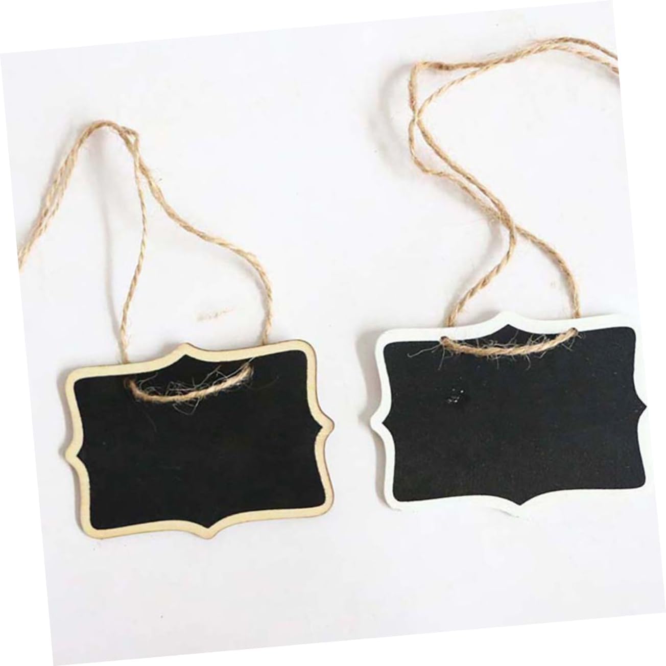 ARTIBETTER 20pcs Mini Chalkboard Signs Wooden Chalkboard Labels for Business Hours Tabletop Displays and Menu Boards Double-Sided Use for Cafe Restaurant and Bakery Decor