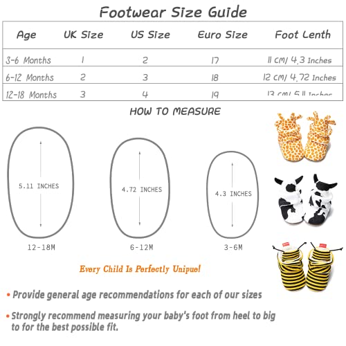 Sawimlgy Newborn Infant Baby Girl Boy Cotton Animal Booties Stay On Sock Slippers Soft Bedroom Shoes Non-Skid Ankle Boots With Grippers Toddler Crib Warm Shoe First Walker Birthday Shower Gift #TOP6