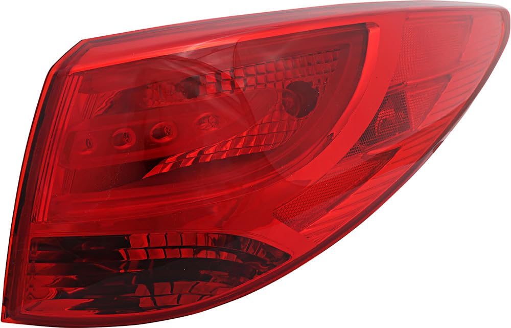 JP Auto Outer Tail Light Compatible With Hyundai Tucson 2010 2011 2012 2013 2014 2015 Passenger Right Side Taillamp