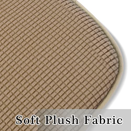 Shinnwa Windsor Chair Cushions Farmhouse Seat Cushion For Kitchen Chairs Brown Non Slip Chair Pads For Dining Room With Foam Padding And Textured Cover 4 Pack (17.5 X 15.5 Inches) #TOP3