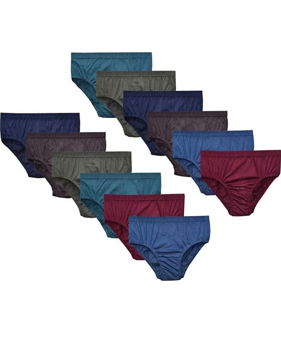 Netcraft Women's Multicolour Cotton Panties-BL (Pack of -12)