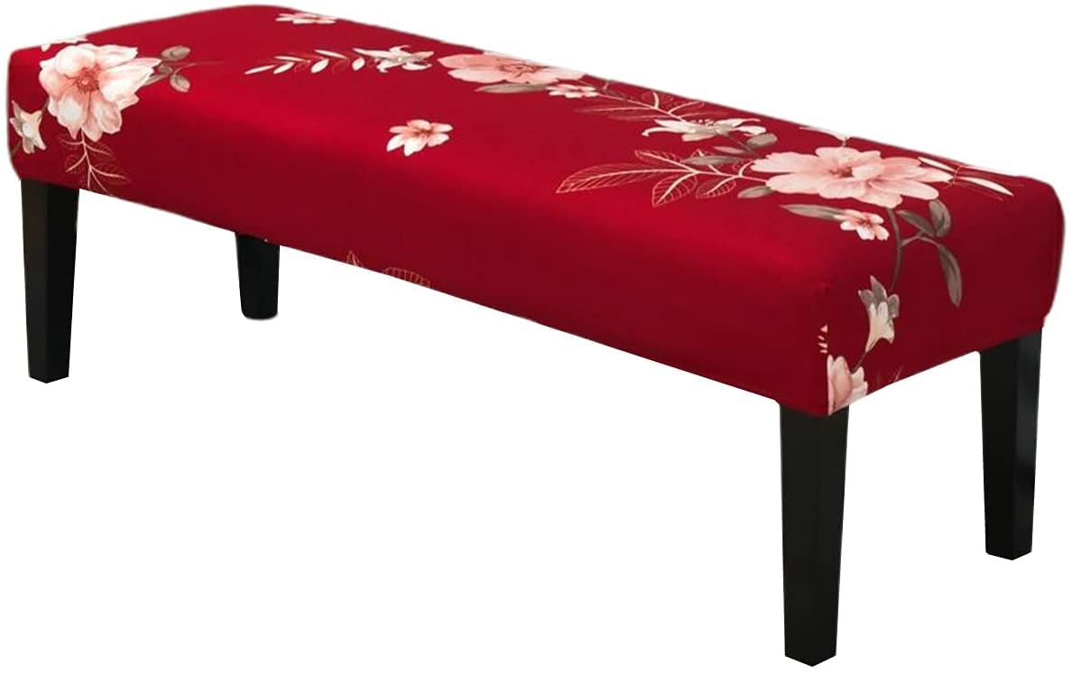 Street27® Printed High Stretch Bench Seat Cushion Slipcovers Washable Removeable Rectangular Bench Cover Furniture Protector Dining Chair Slipcovers for Living Room, Bedroom, Kitchen (Pattern48) (B0B3H8PGC5) Amazon Price History, Amazon Price Tracker