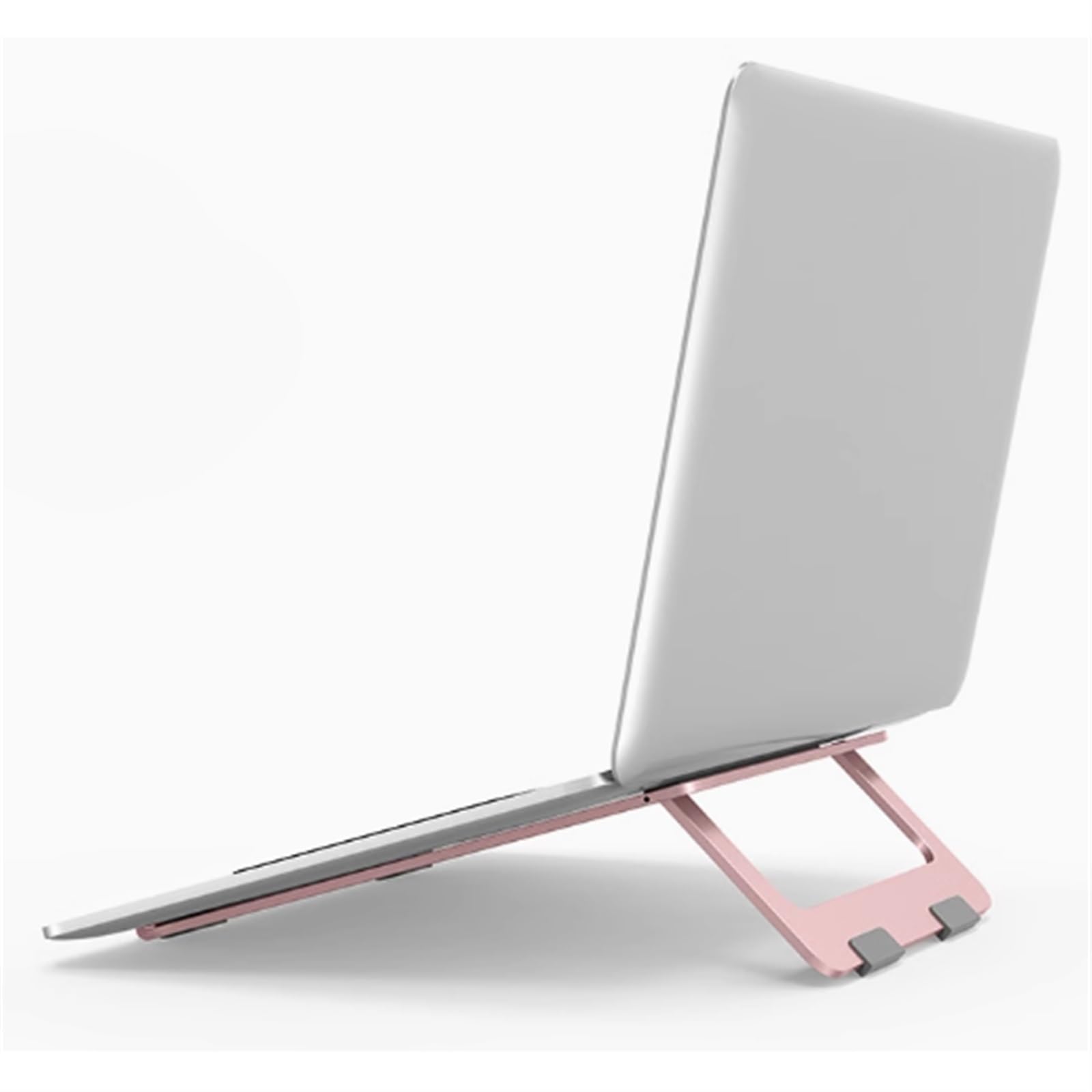 Supporto per computer Supporto for laptop pieghevole for scrivania, supporto ergonomico for laptop, alluminio, raffreddamento ventilato, supporto for notebook, antigraffio, tutti i laptop 15,6 pollici