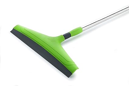 Elexiq Telescopic Wiper for Bathroom Floor Cleaning Adjustable Stick Wiper 12inch (Blade)