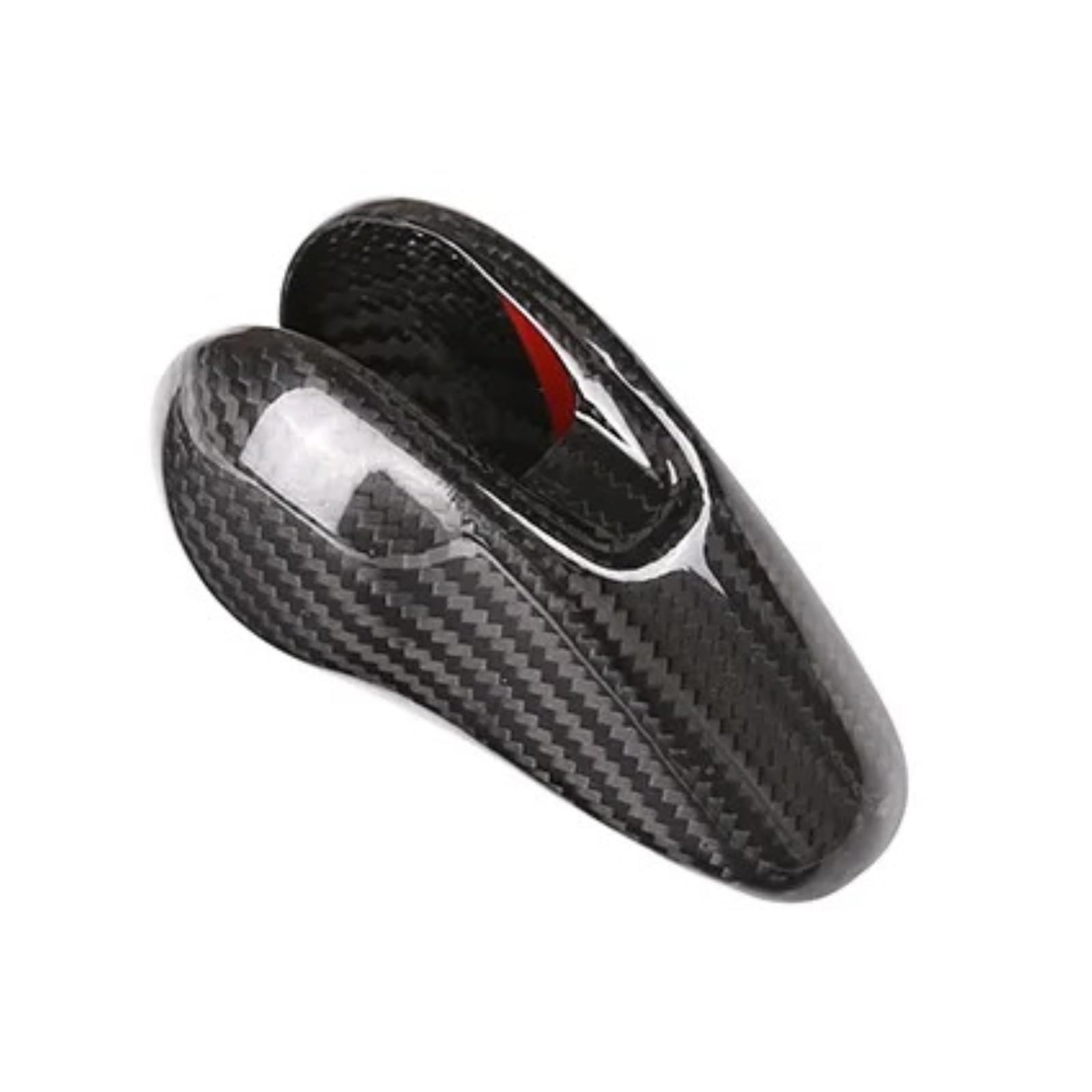 Xexjhqq Carbon Fiber Black Gear Stick Knob For Macan For 718 911 For Panamera For Cayman For Boxster 2009-2021 Real Carbon Fiber Car Gear Shift Head Cover Trim(Carbon Fiber Black)