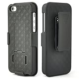 Go Cell Shell Holster Combo Case for Apple iPhone 5C with Kick-Stand & Belt Clip (At&t, Verizon, T-Mobile & Sprint)