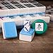 THY COLLECTIBLES Traditional Chinese Mahjong Game Set 144 + 2 Spares Blue Color Tiles