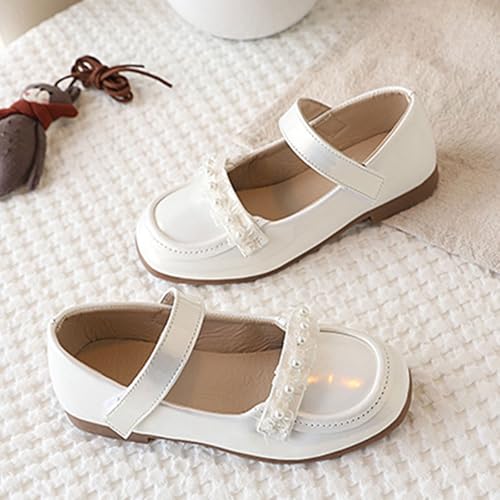 Toddler Girls Mary Jane Dress Shoes Leather Loafers Wedding School Soft Sole Non Slip Flat Shoes4