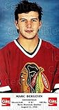 (CI) Marc Bergevin Hockey Card 1986-87 Chicago Blackhawks Postcards Coke 2 Marc Bergevin