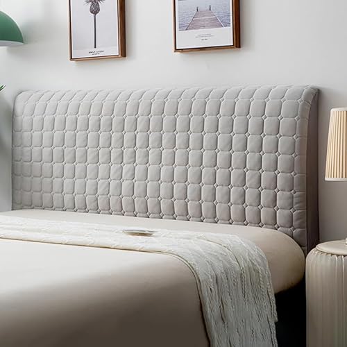 ChangTsingLee Bett Kopfteil Bezug Hussen FüR Bettkopfteil Boxspringbett Grau 220cm