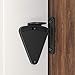 WINSOON Barn Door Lock Hardware Black Steel Sliding Privacy Latch for Closet Shed Pocket Doors Wood Gates - Black