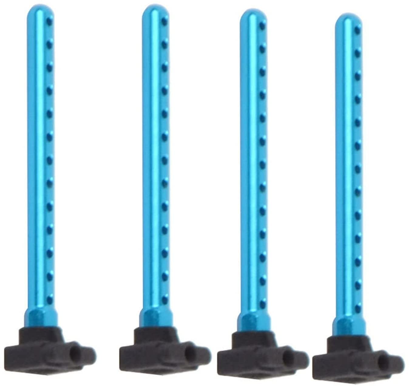 4pcs Aluminum Alloy Body Posts Mount for tamiya TT02 TT-02 Upgrade Parts Spare Parts (Color : Blue) Exquisite ( Color : Blue )