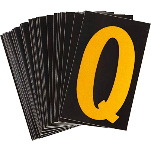 Chiffres et lettres réfléchissants Bradylite 5000-Q Brady | Lot de 10