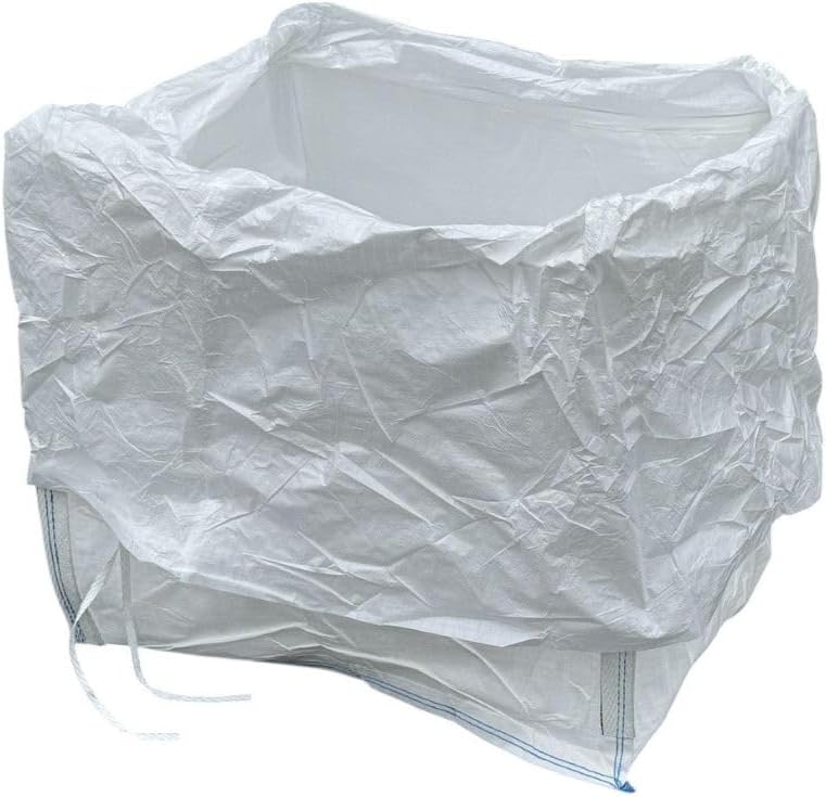 FIBC Bulk Bag – Duffle Top – 3,000 lb Cap., Food Grade – 35" x 35" x 40" (35 cu ft) - Sandbaggy (10)