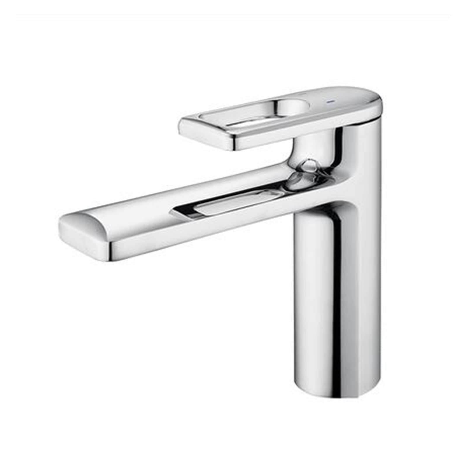 Mitigeur de lavabo en laiton pour évier de salle de bain familiale ergonomique et durable